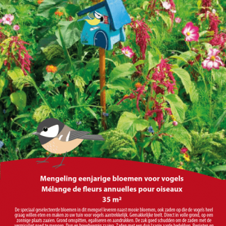 Mélange de fleurs annuelles pour oiseaux 35 m²