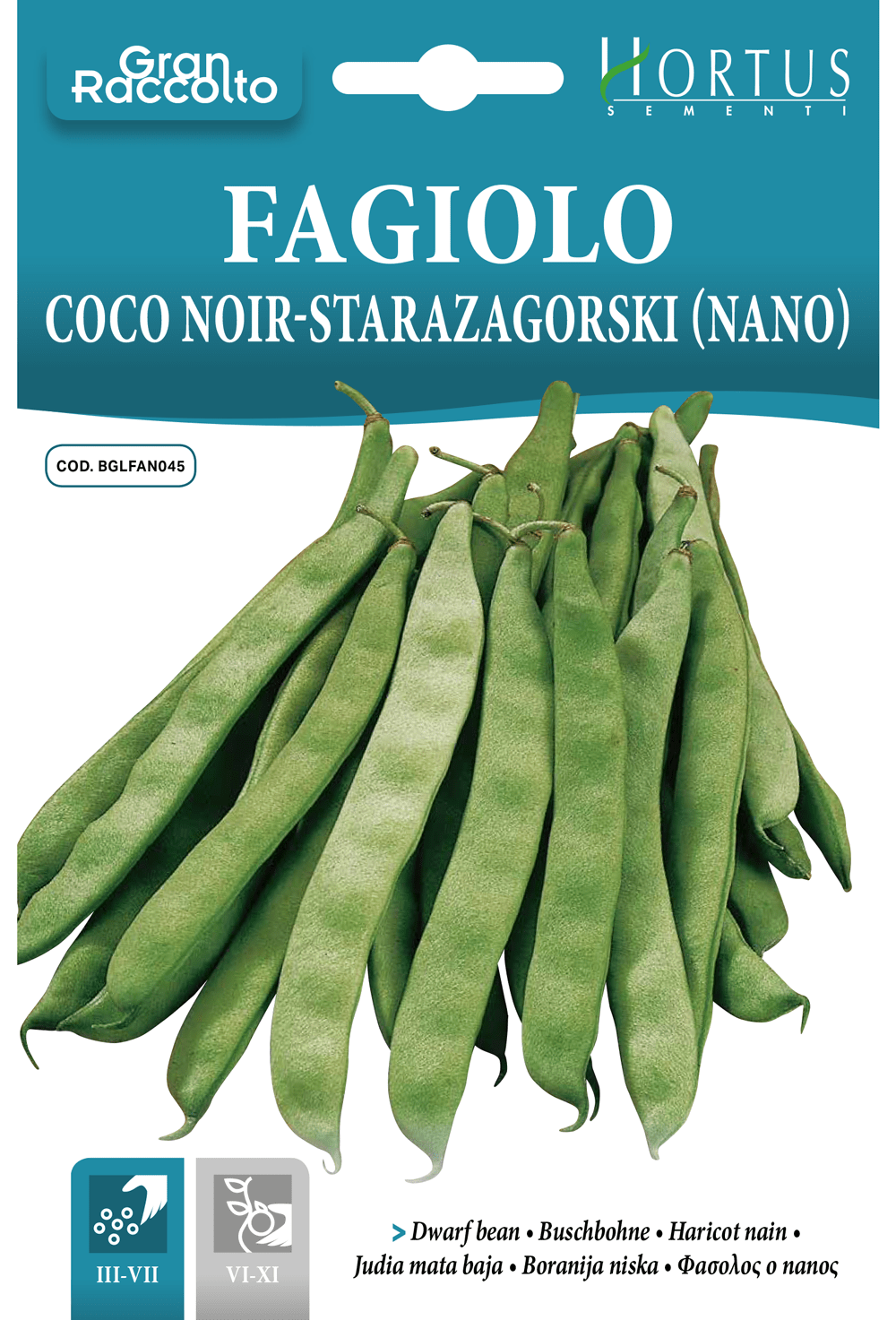 Haricot nain à écosser Starazagorski