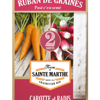 Carotte Nantaise 2 & Radis de 18 jours ruban 3m