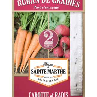 Carotte Rothild et Radis Rond Écarlate ruban 3m