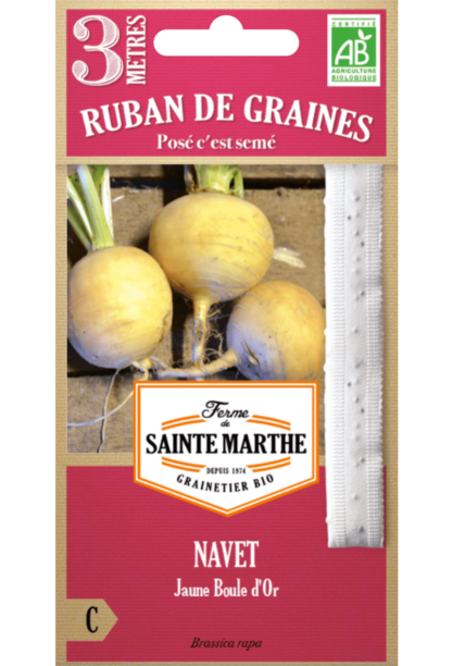 Navet Jaune Boule d'Or ruban 3m