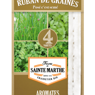 Aromates en mélange (Ciboulette Commune, Persil Commun 2, Coriandre, Cerfeuil Commun) ruban 3m