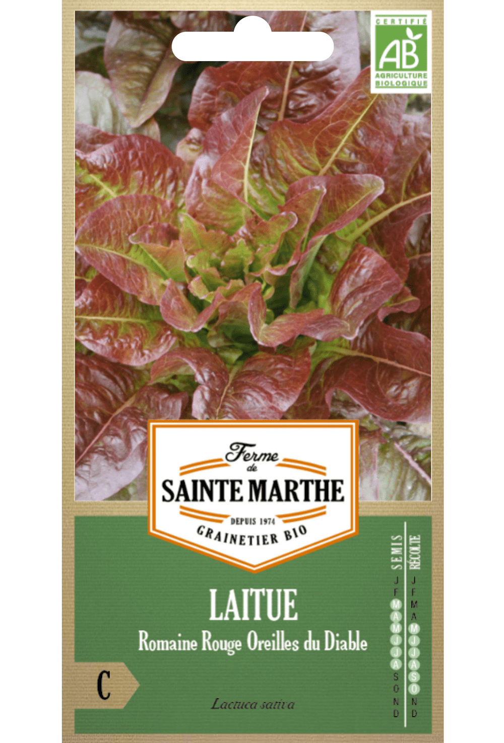 Laitue Romaine Rouge Oreilles du Diable