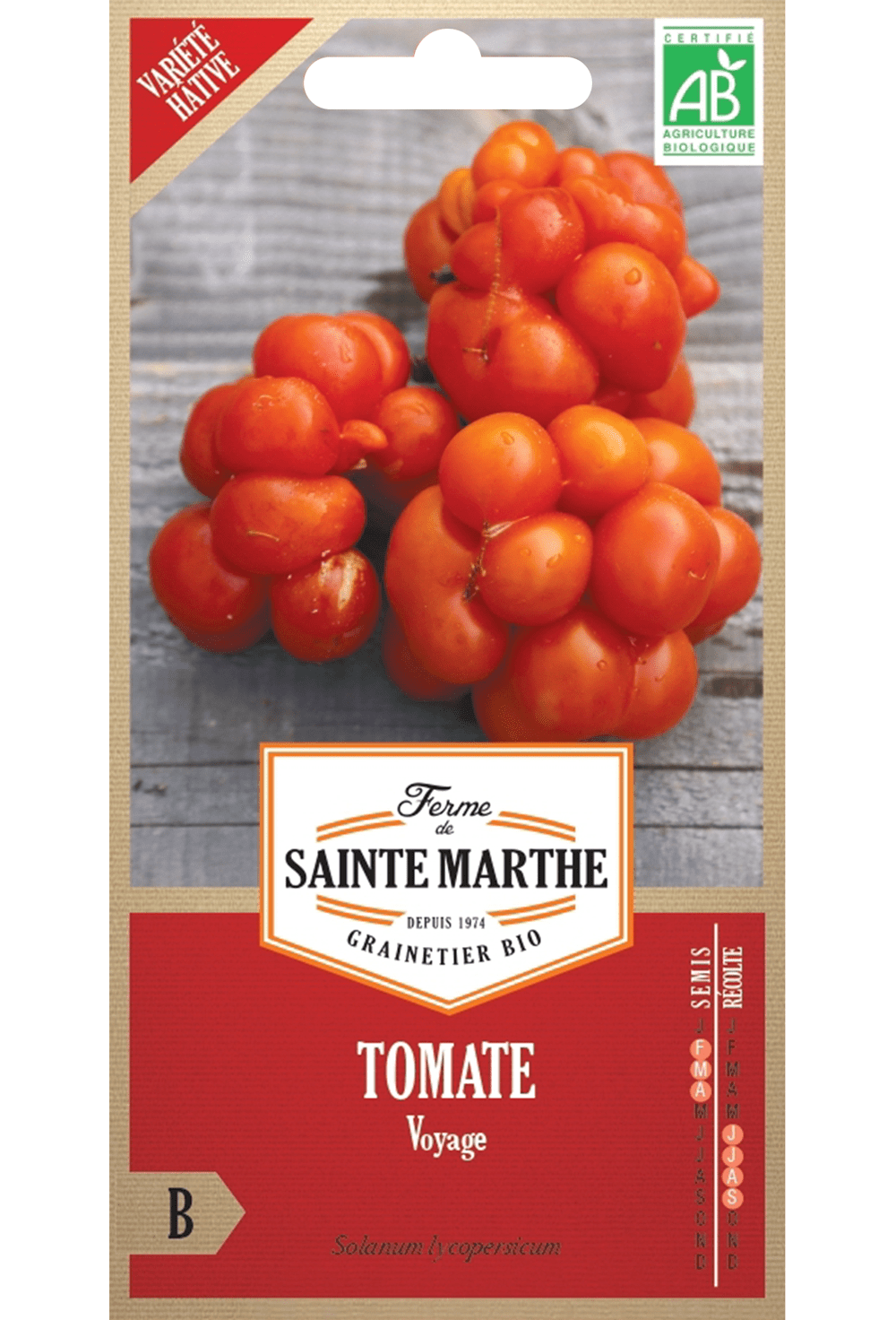H.G.C.P. La Ferme de Sainte Marthe Tomate Voyage