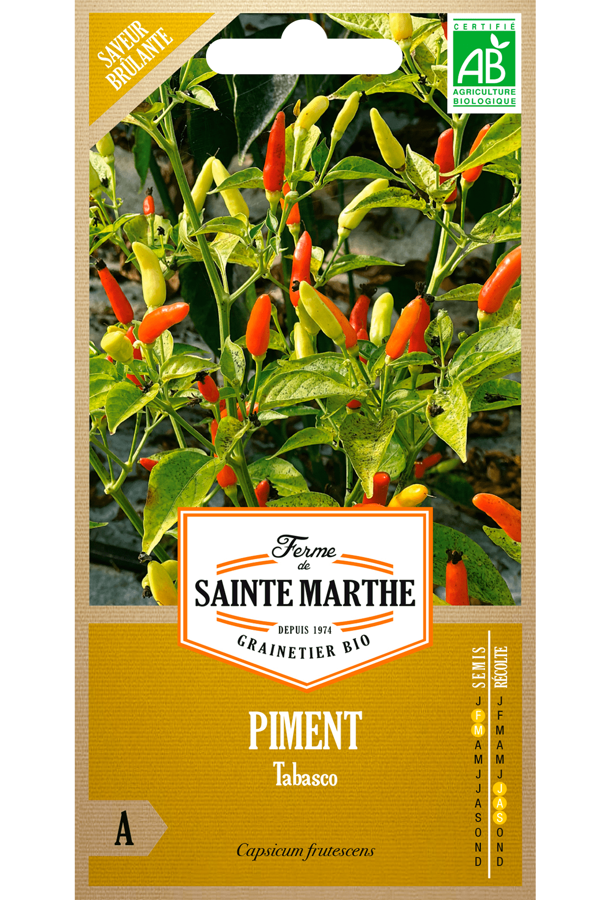 H.G.C.P. La Ferme de Sainte Marthe Piment Tabasco