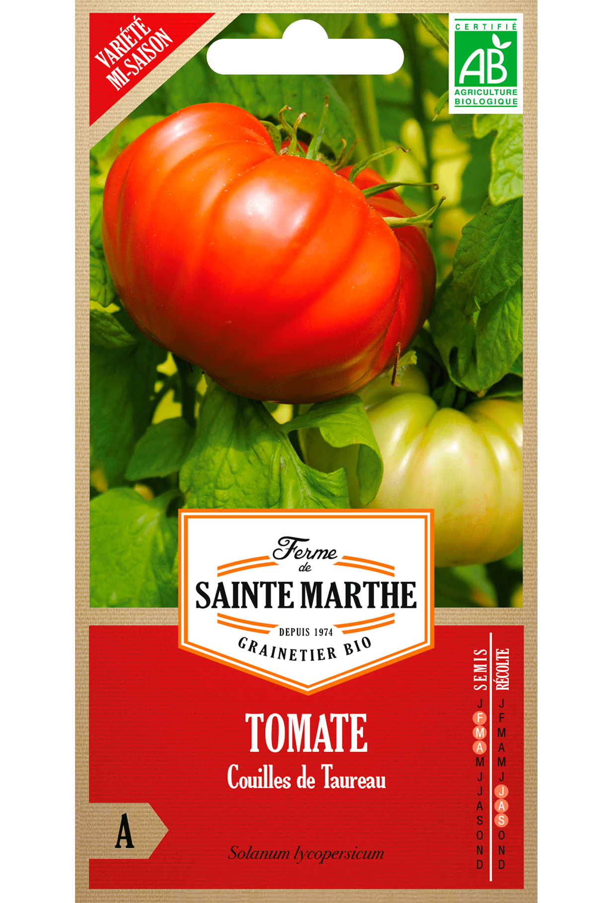 H.G.C.P. La Ferme de Sainte Marthe Tomate Couilles de Taureau